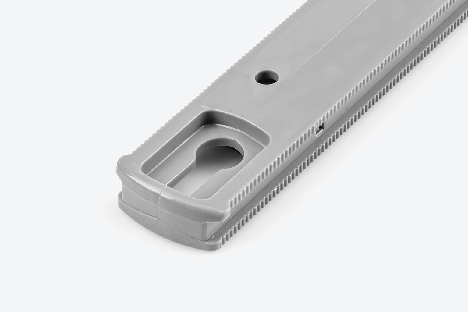 A gray Tekton socket rail.