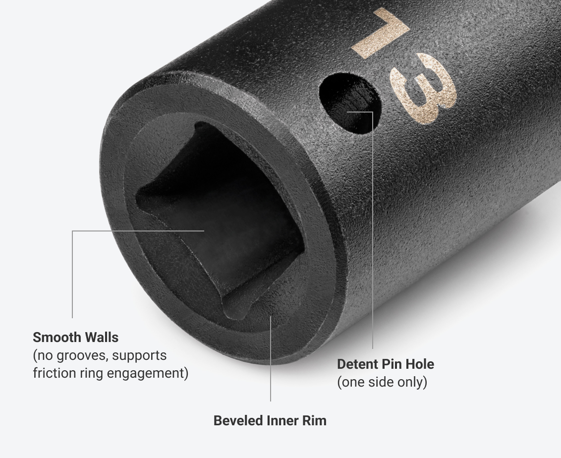 5個口のb 1/2 Inch Drive x 5/8 Inch Hex Impact Bit Socket | TEKTON