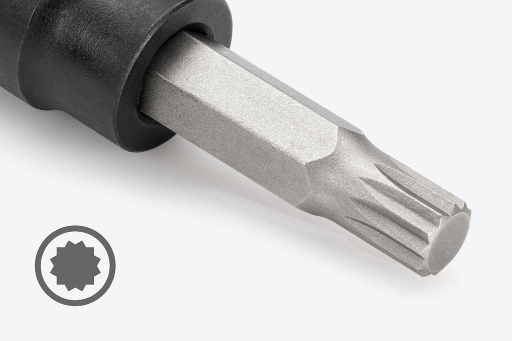 8Piece 3/8 Inch Drive Triple Square Impact Bit Socket Set TEKTON