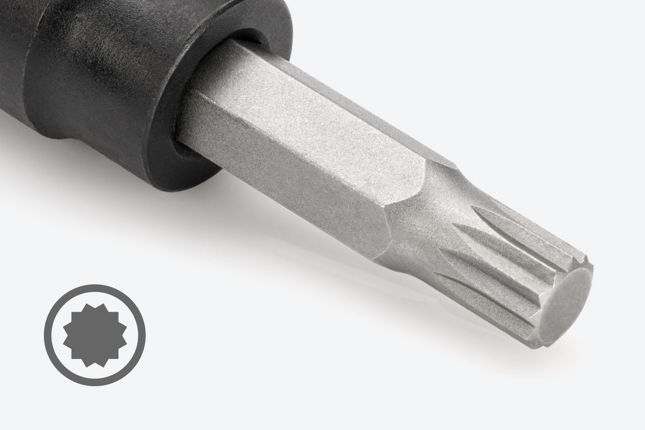 8Piece 3/8 Inch Drive Triple Square Impact Bit Socket Set TEKTON