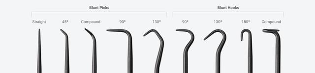 Blunt Pick and Hook Set (9-Piece) | TEKTON | Made in USA