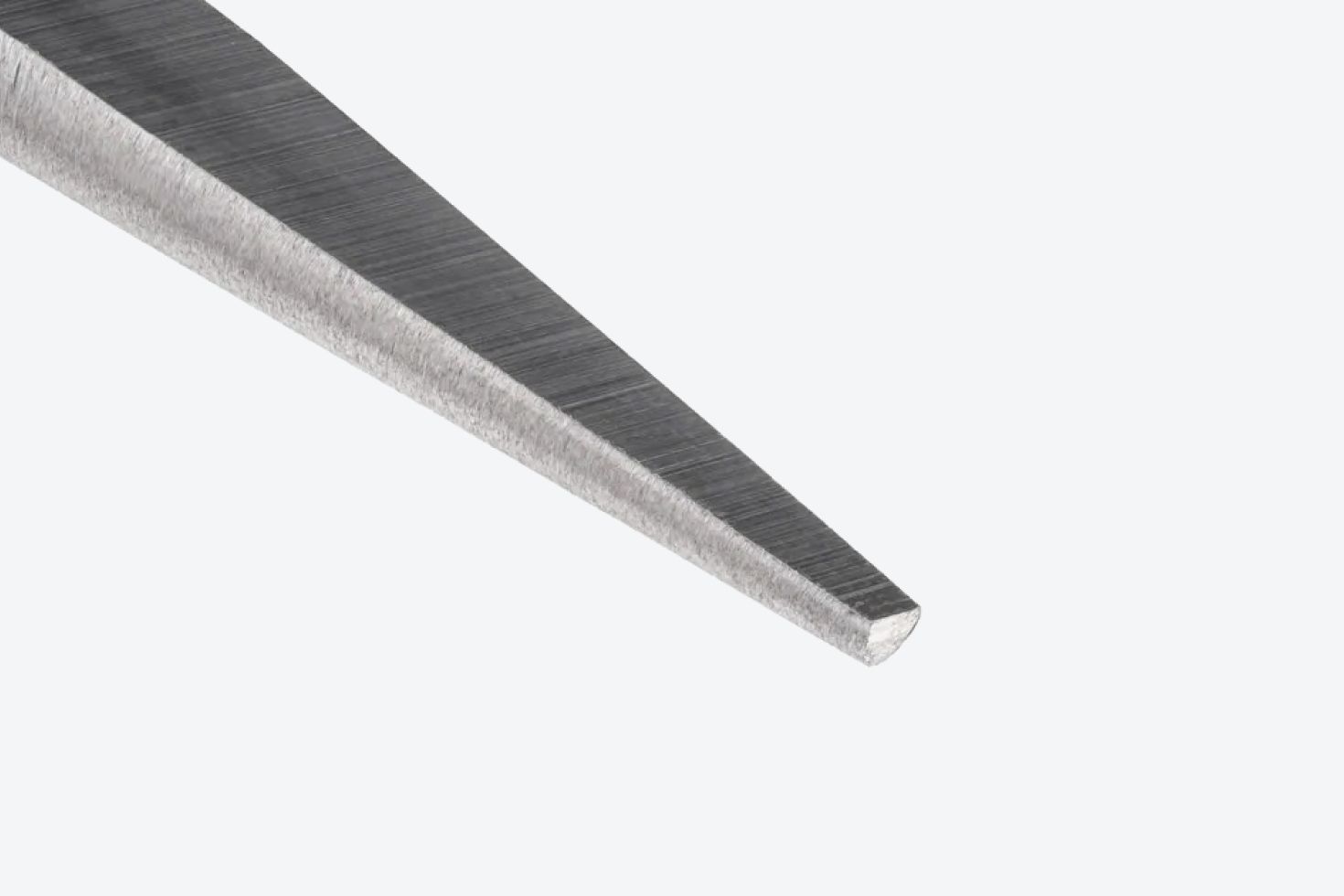 Close up view of smooth jaw long nose pliers