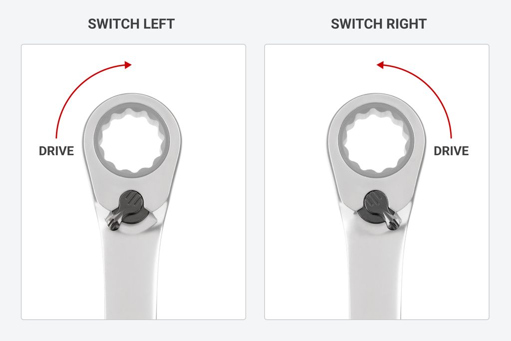 19Piece Reversible Ratcheting Wrench Set with Pouch TEKTON