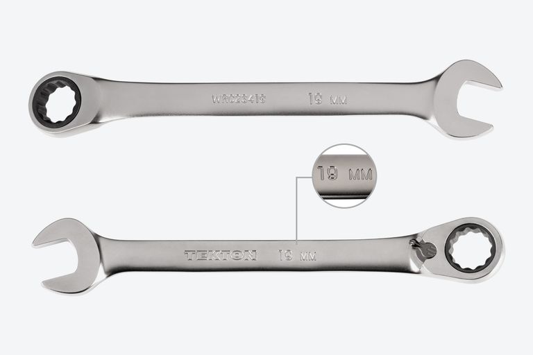 Reversible 12Point Ratcheting Combination Wrench Set (14Piece