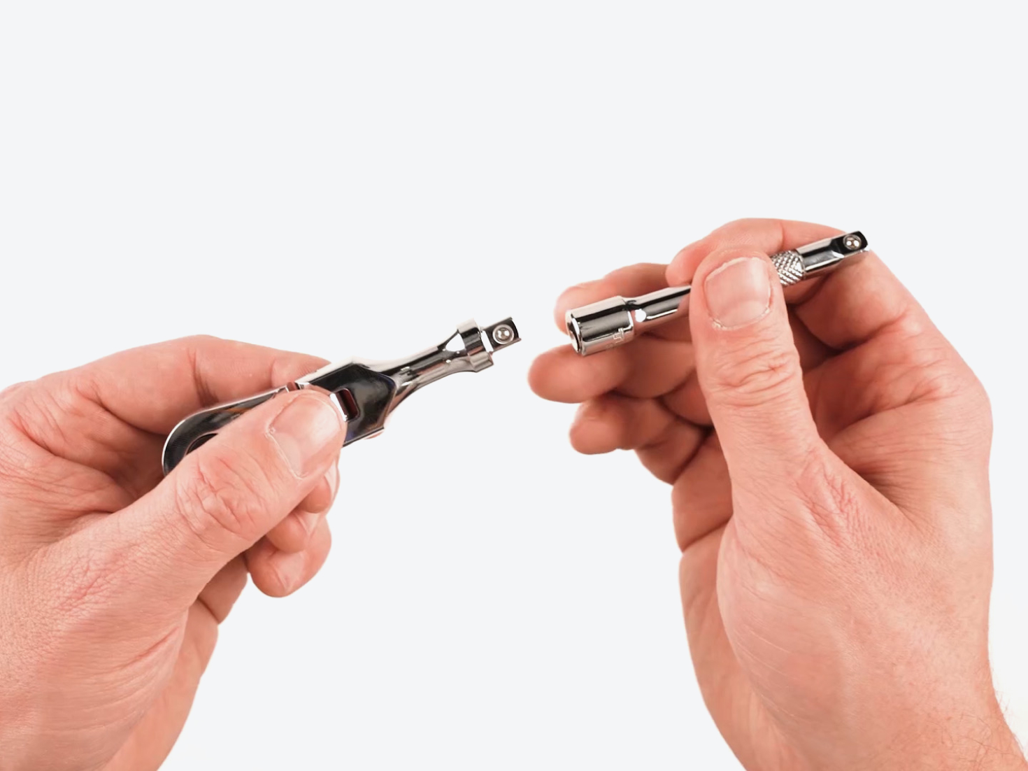 1/4 Inch Drive x 3 Inch Flex QR Ratchet with Handle Tang | TEKTON