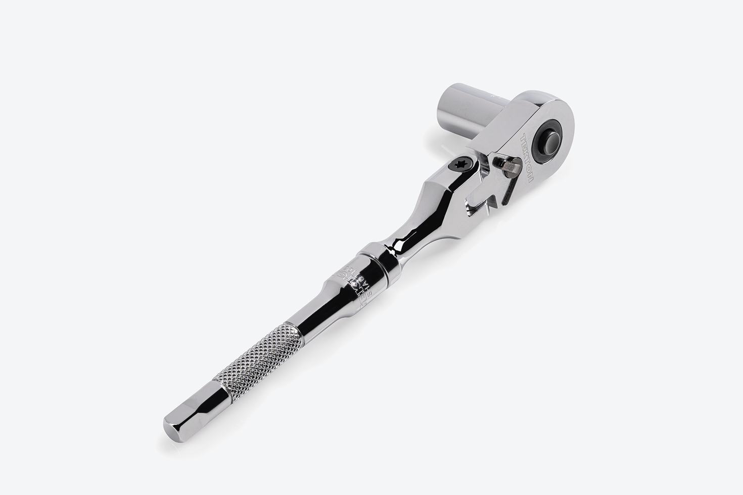 1/4 Inch Drive x 3 Inch Flex Stubby Ratchet with Handle Tang | TEKTON