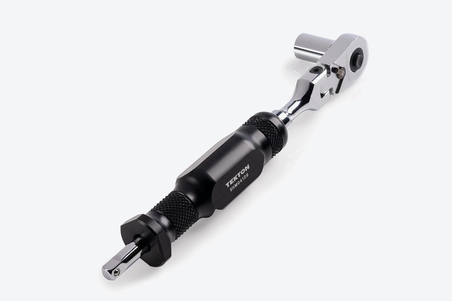 1/4 Inch Drive x 3 Inch Flex Stubby Ratchet with Handle Tang | TEKTON