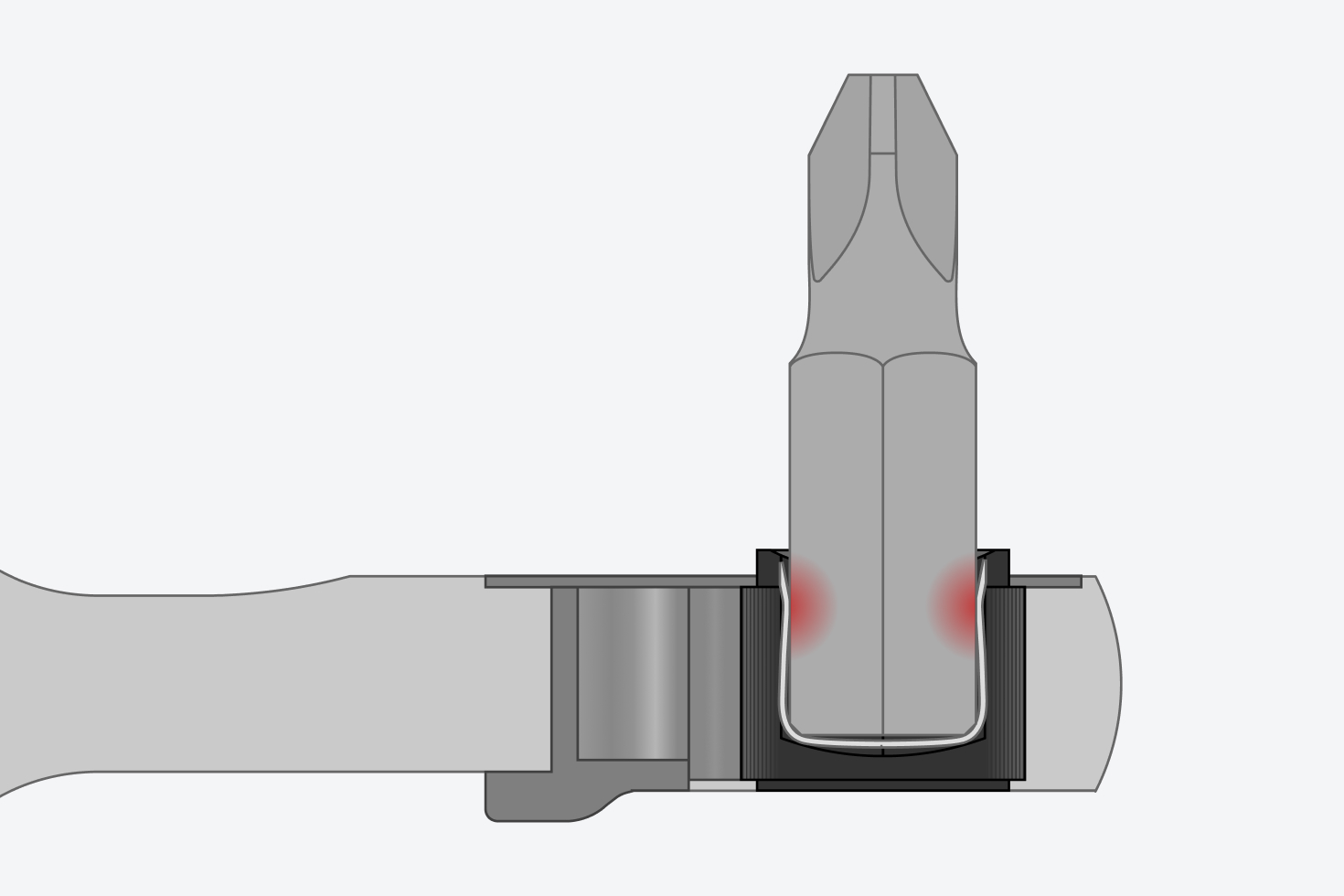 TEKTON Bit-Ratsche 1/4" Antrieb – 3 Zoll Arbeitslänge, 72-Zahn-Getriebe, SRH71003