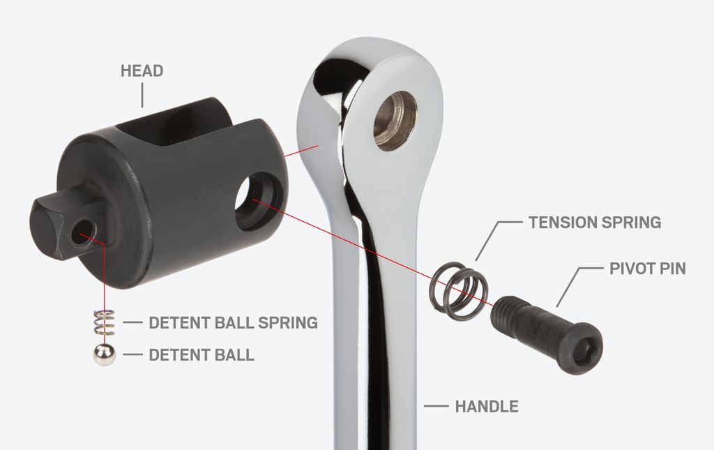 3/8 Inch Drive Breaker Bar Service Kit TEKTON
