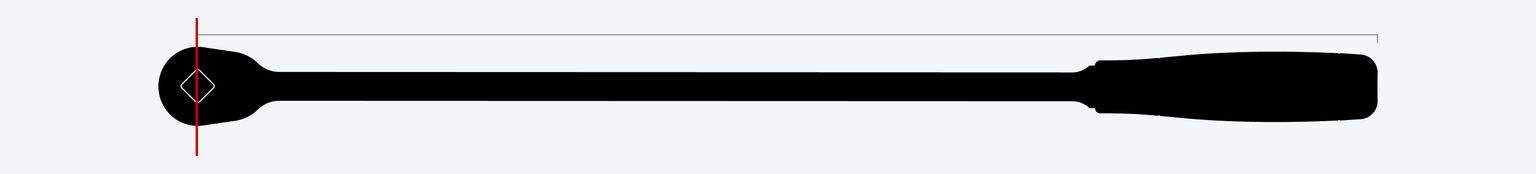 TEKTON 3/8 Inch Drive X 18 Inch Comfort Grip Ratchet