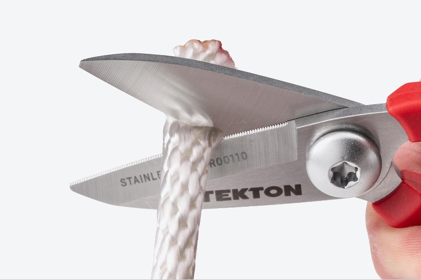 Scissors cutting rope