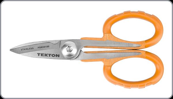 Cutaway of the scissors, showing the shanks in the handles.