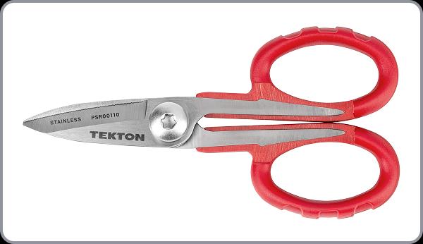 Cutaway of the scissors, showing the shanks in the handles.