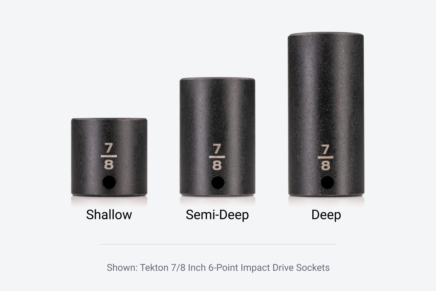 3/8 Inch Drive x 8 mm Deep 6-Point Impact Socket | TEKTON