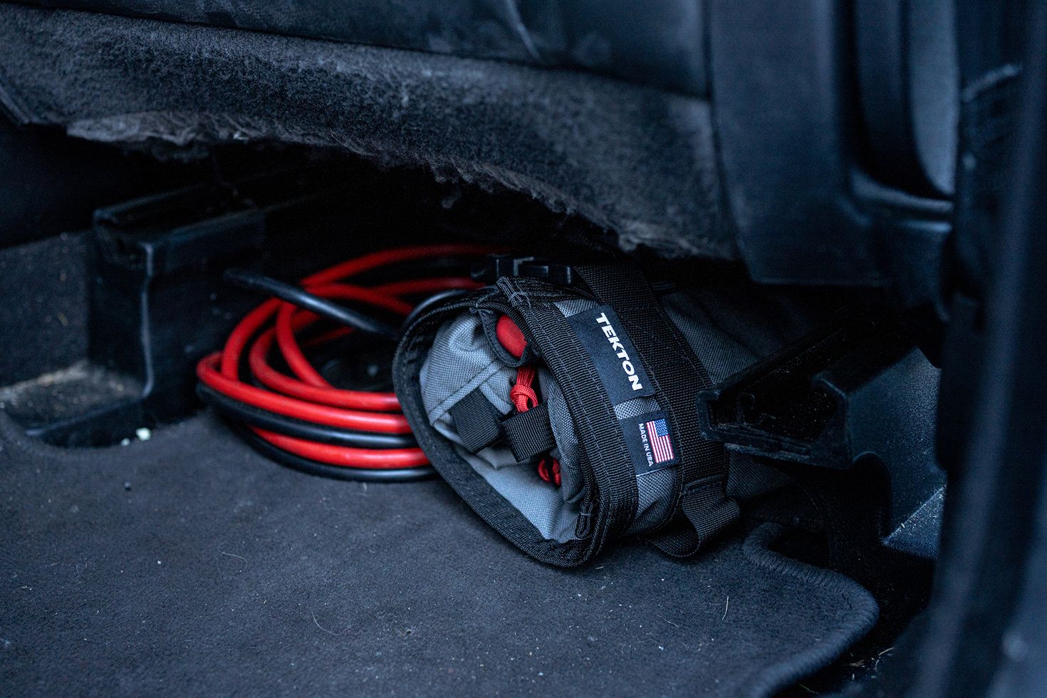 An MTR2 Mini under the seat of a vehicle