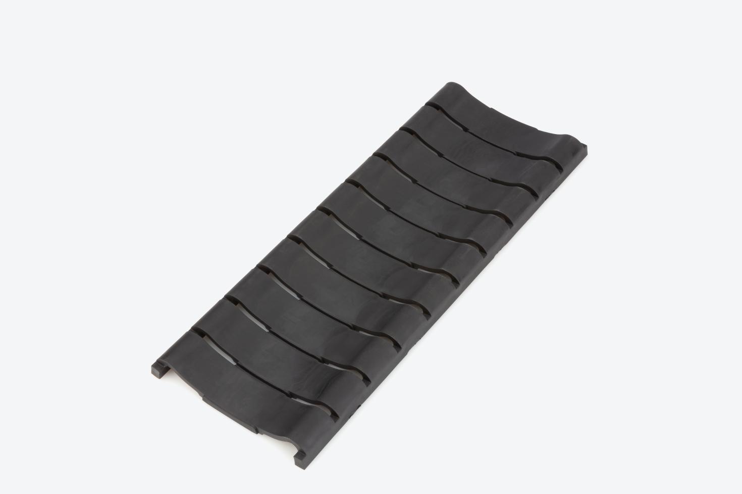 The rubber base of the rack