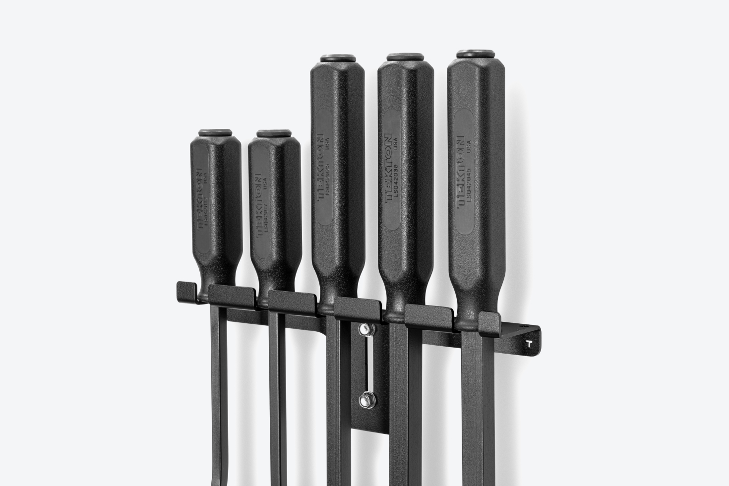 5-Piece Pry Bar Set with Wall Hanger | TEKTON | Made in USA