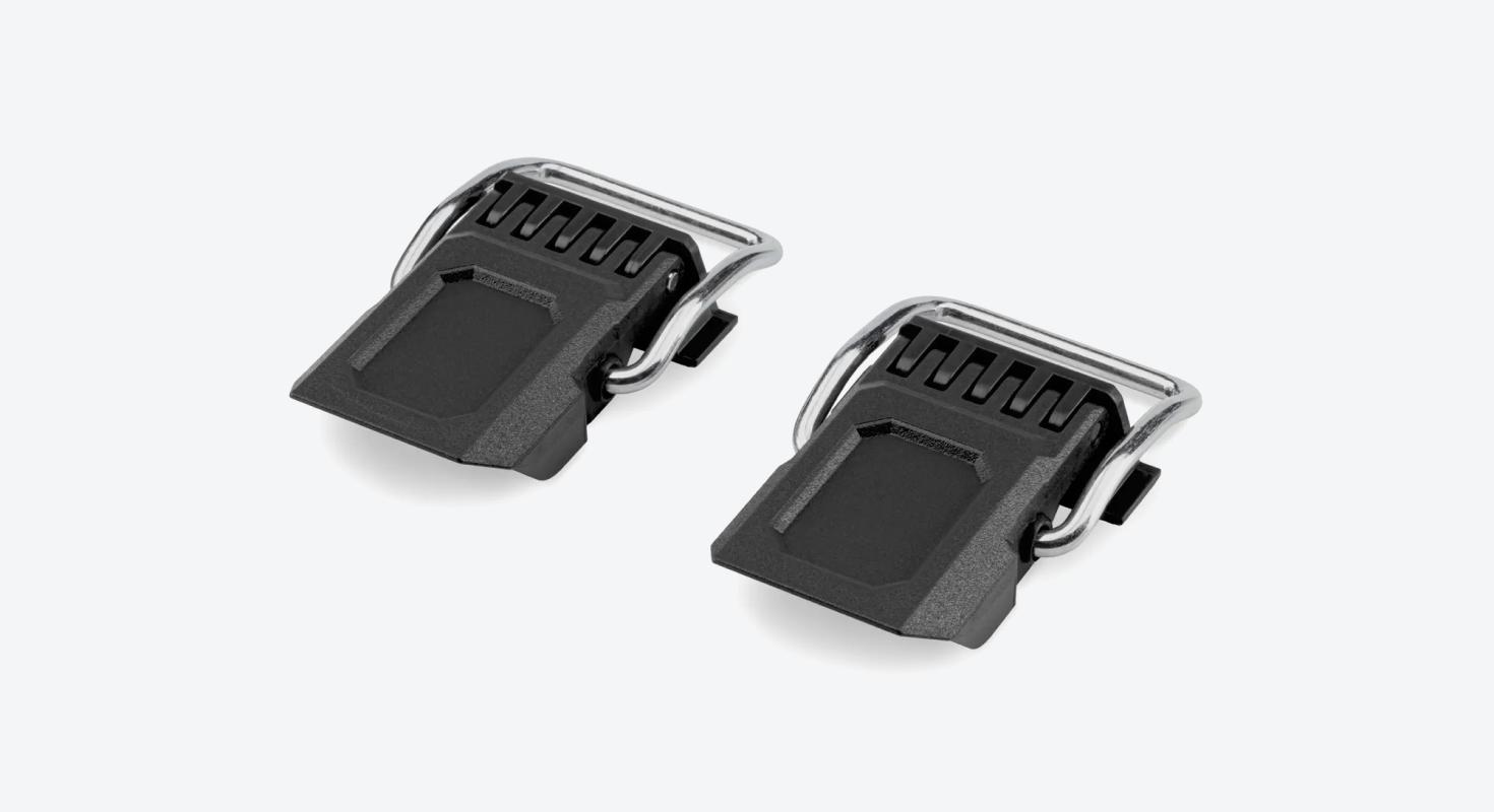 Image of two black latches