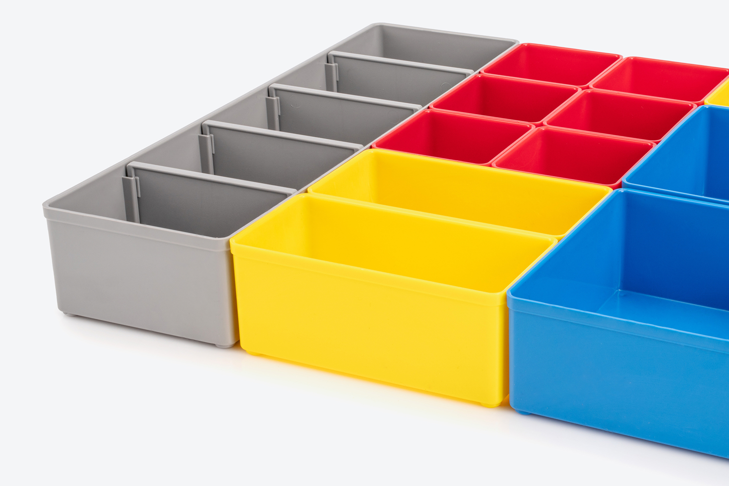 2 x 2 Inch Shallow Organizer Bin (Red) | TEKTON