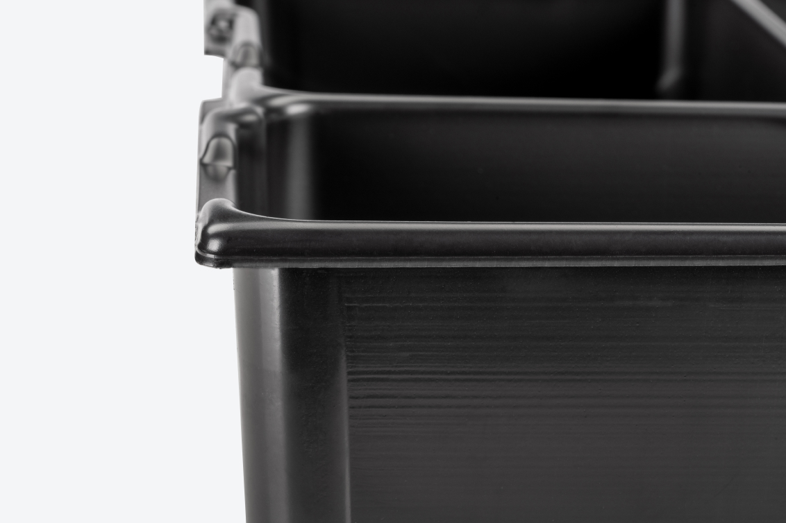 6-Cavity Parts Tray and Lid Insert for Stacking Tool Box | TEKTON
