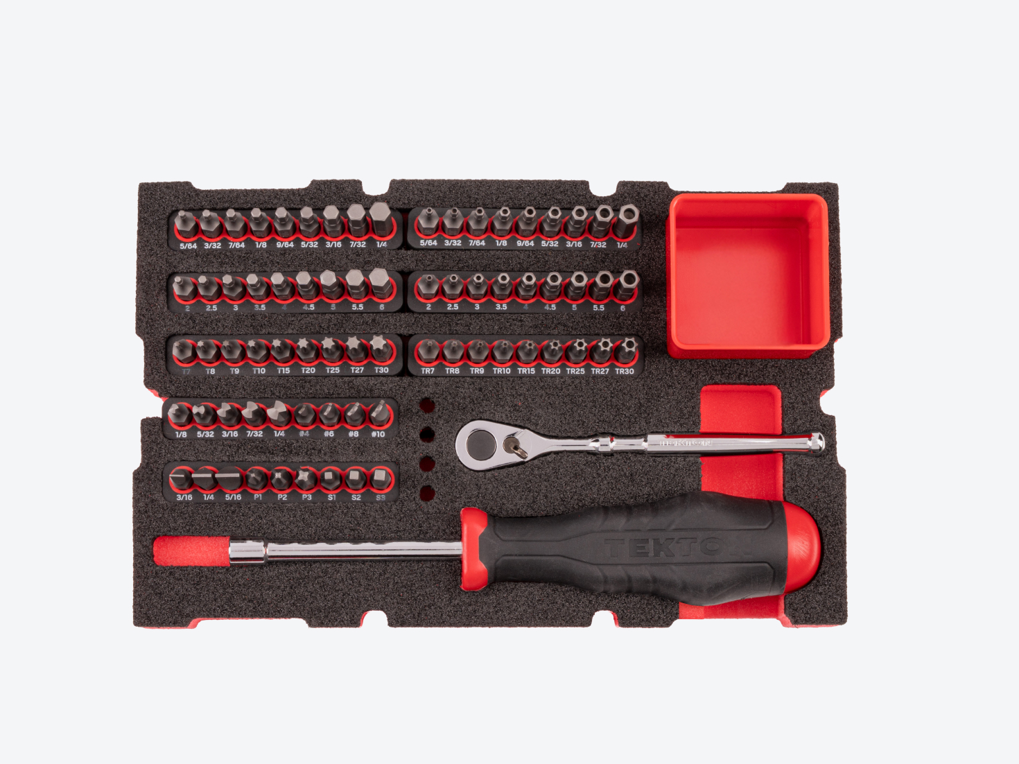 1/4 Inch Bit Driver and Bit Set in Mini Tool Box | TEKTON