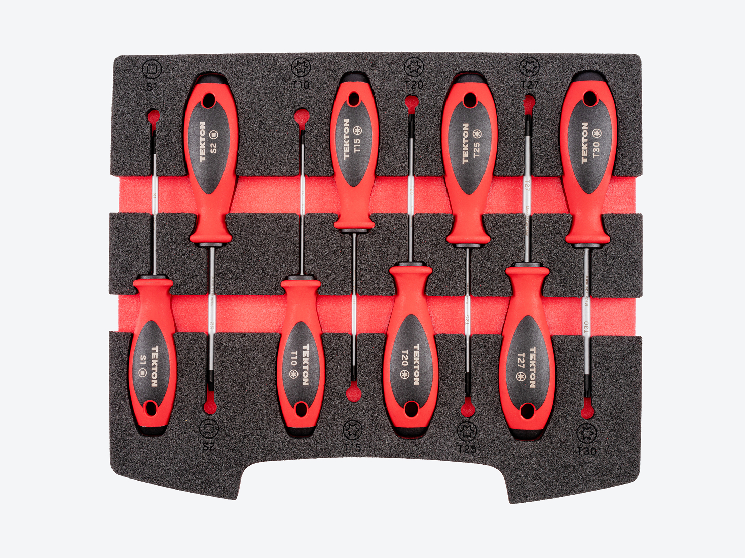 Square and Torx Screwdriver Set with Drawer and Foam | TEKTON