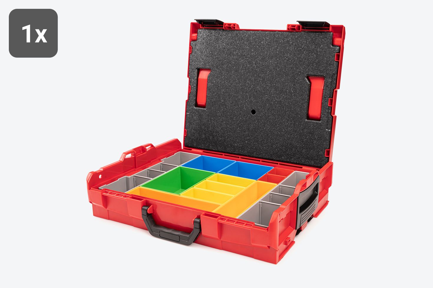 6-Drawer Rolling Stack with Shallow Tool Box and Bins | TEKTON