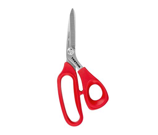 Red handled Tekton shop scissors