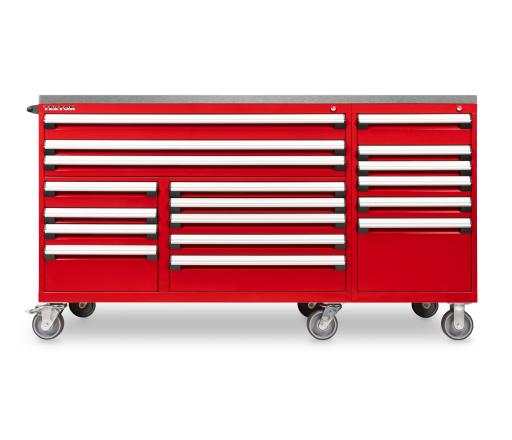 Red Tekton tool cabinet