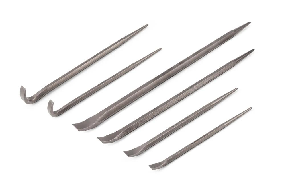 Tekton rolling head and angled end alignment pry bars