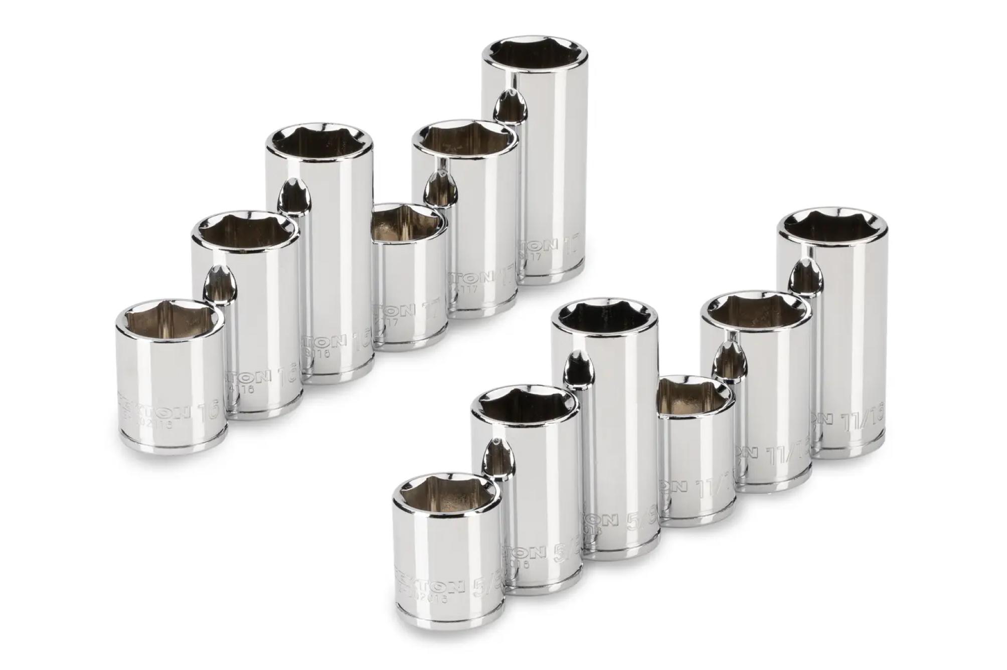 Shop Tekton 1/4 inch drive sockets 6-point 1/4 inch drive inch and metric Tekton hand drive sockets