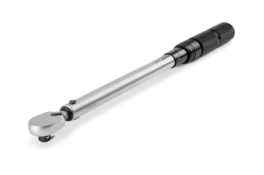 Shop Tekton 3/8 inch drive Nm torque wrench Angled view of a Tekton 3/8 inch drive Nm torque wrench