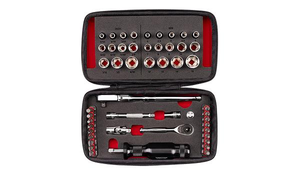 Tekton small engine socket, bit ratchet, and spinner handle set