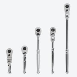 Tekton ratchet set with stubby, regular, and long length tools