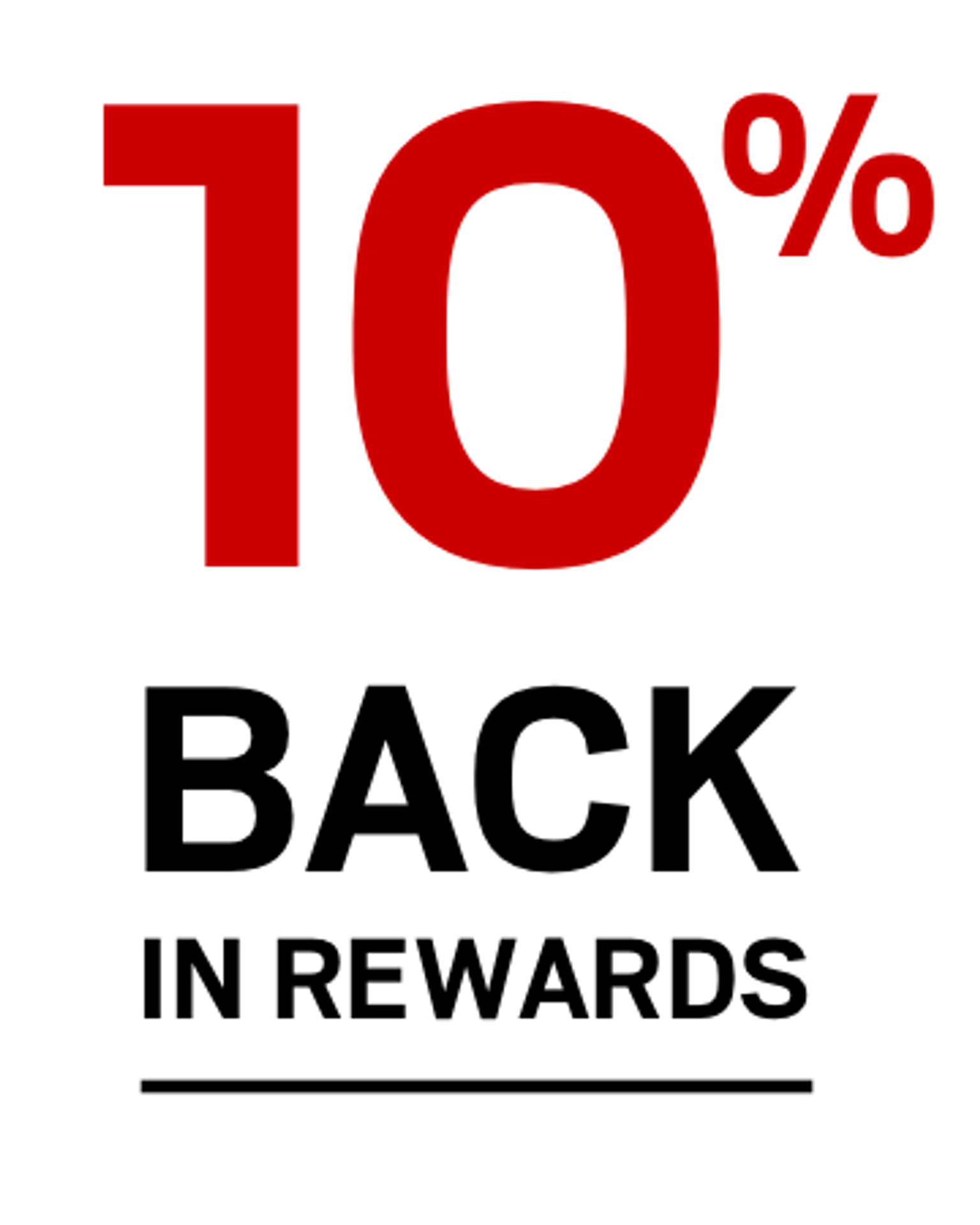 10% Back in Rewards