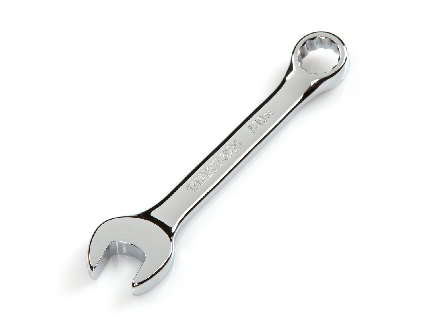 TEKTON 18046-T 7/16 Inch Stubby Combination Wrench