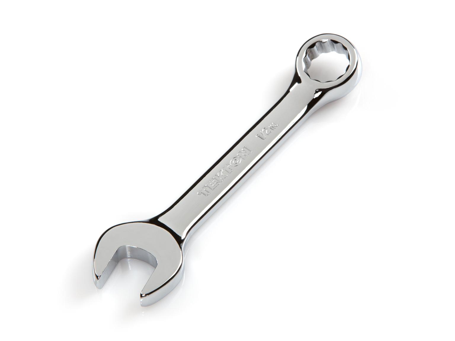 TEKTON 18047-T 1/2 Inch Stubby Combination Wrench
