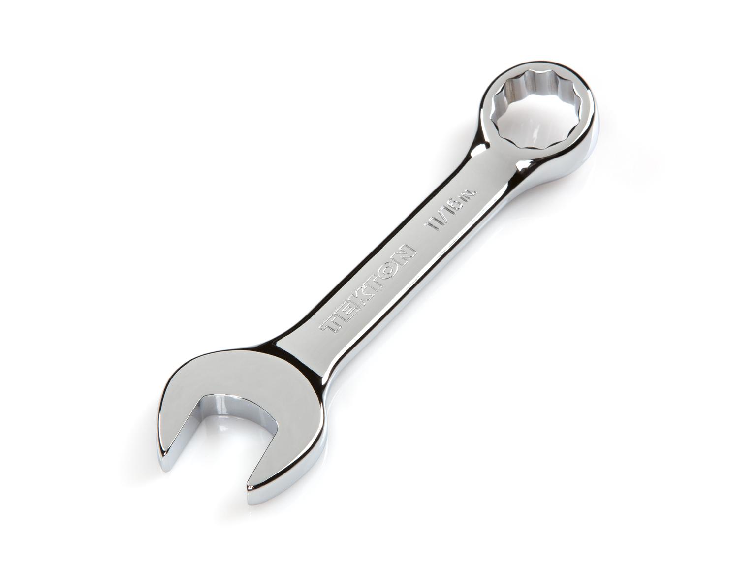 TEKTON 18051-T 11/16 Inch Stubby Combination Wrench