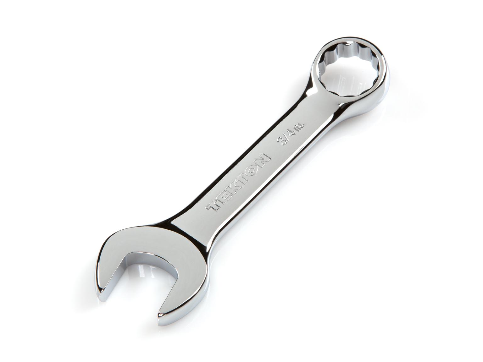 TEKTON 18052-T 3/4 Inch Stubby Combination Wrench