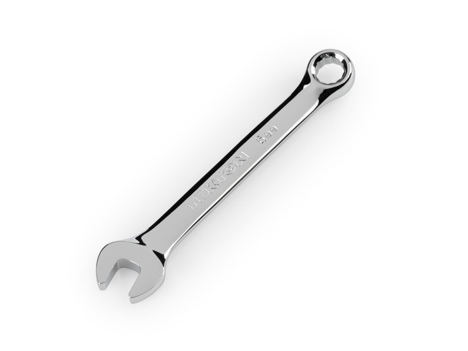 TEKTON 18061-T 6 mm Stubby Combination Wrench
