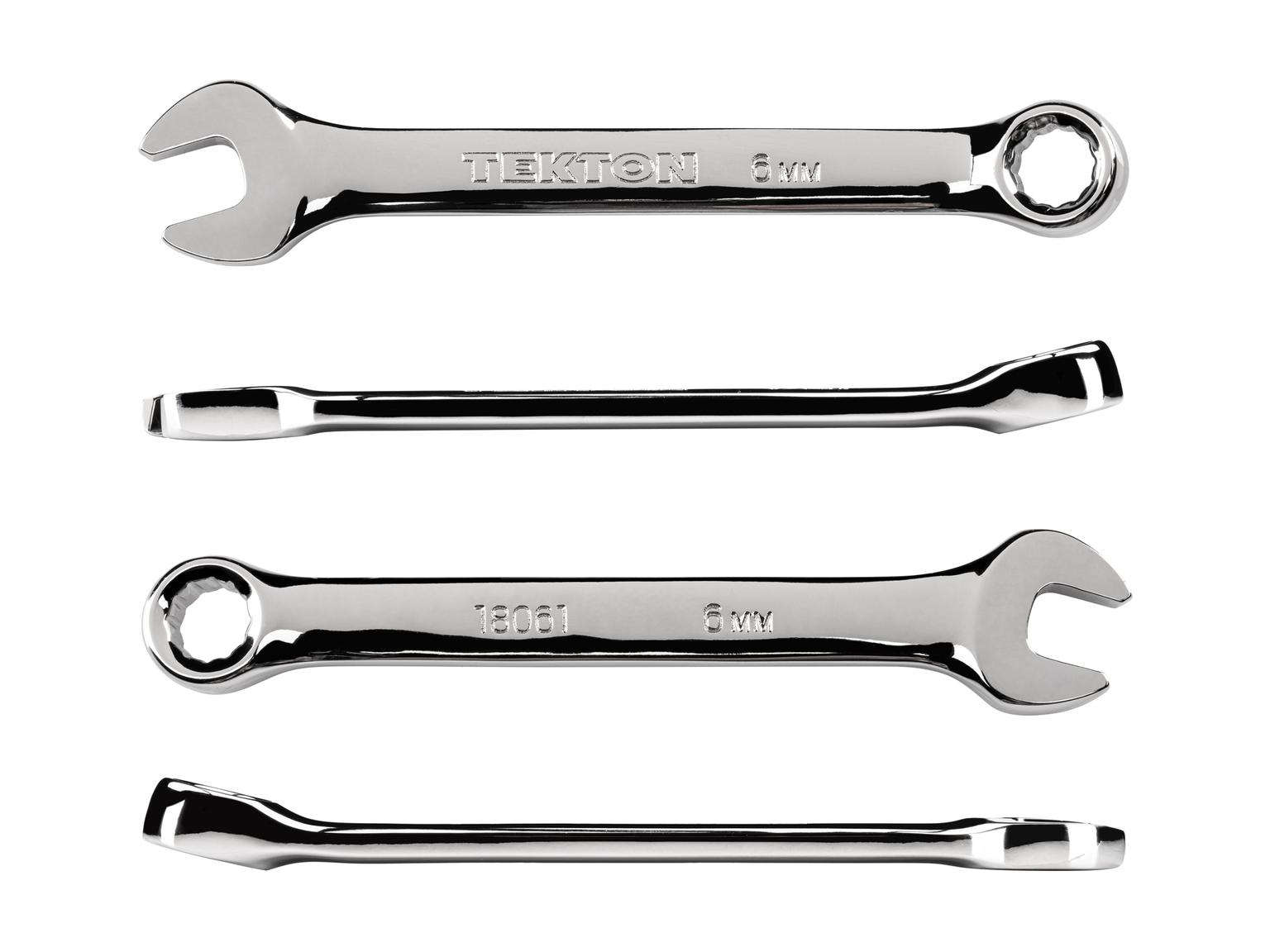 TEKTON 18061-T 6 mm Stubby Combination Wrench