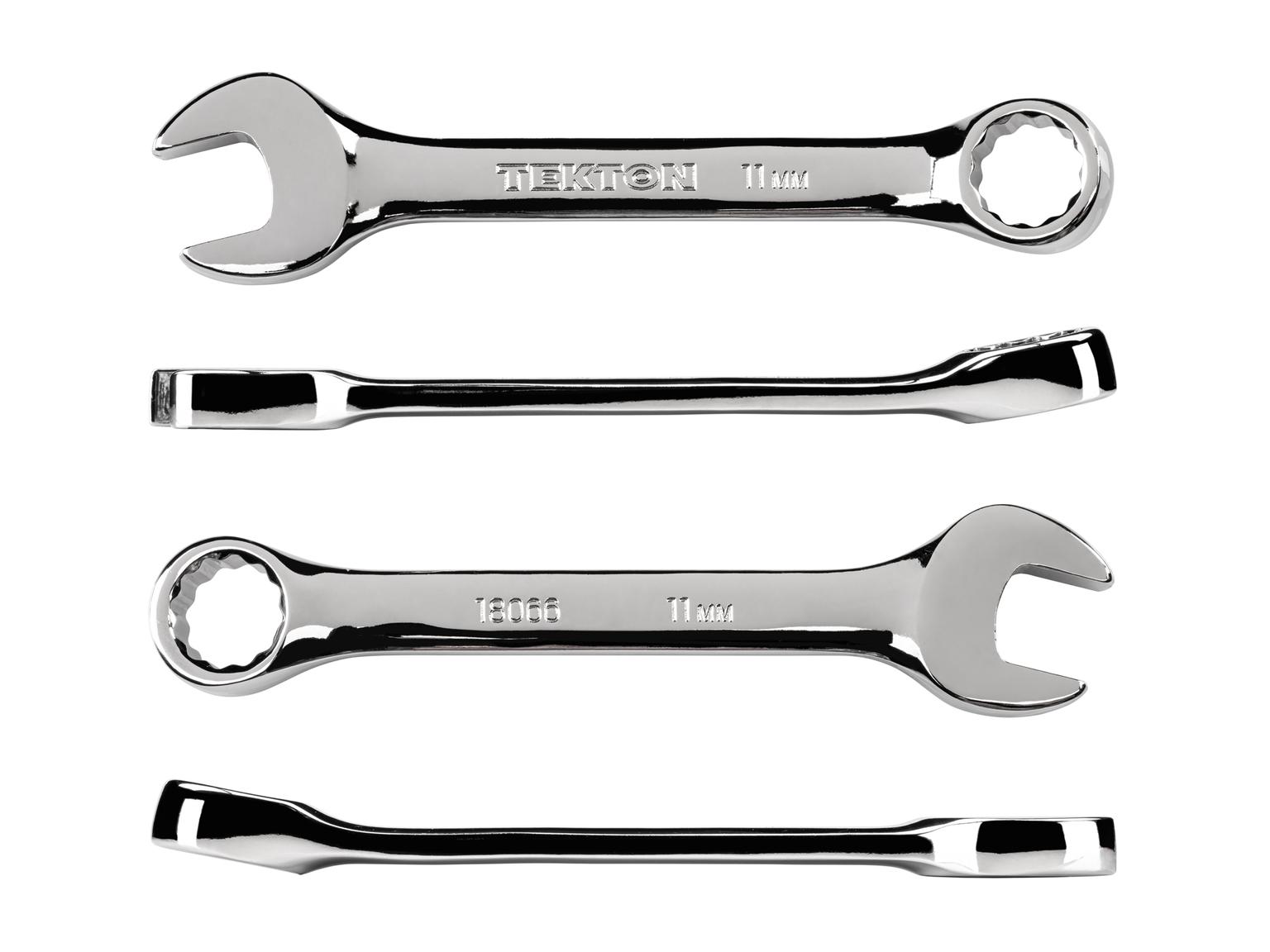 TEKTON 18066-T 11 mm Stubby Combination Wrench