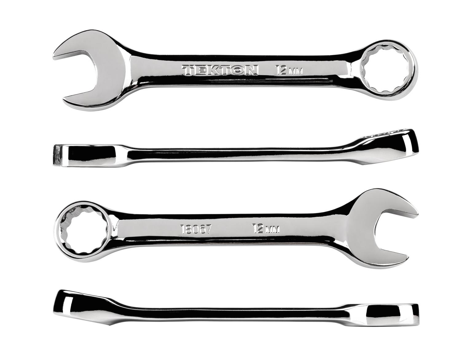 TEKTON 18067-T 12 mm Stubby Combination Wrench