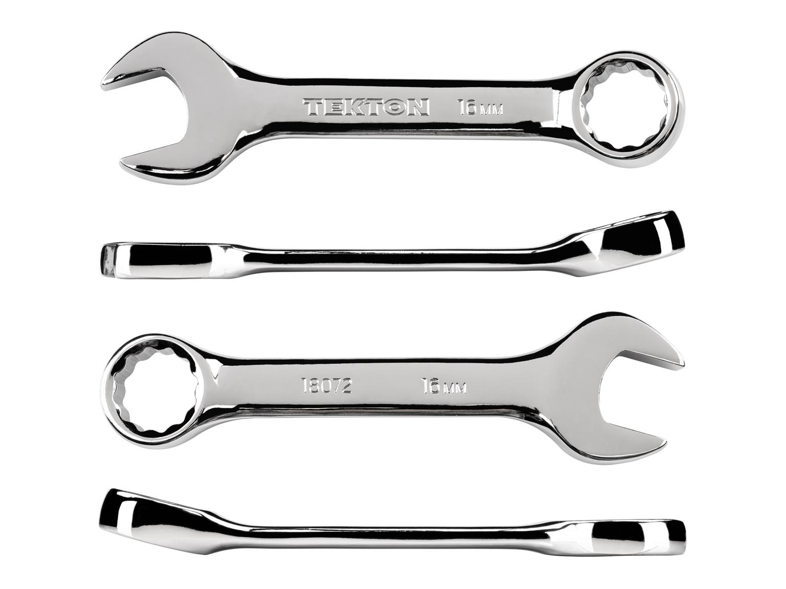 TEKTON 18072-T 16 mm Stubby Combination Wrench