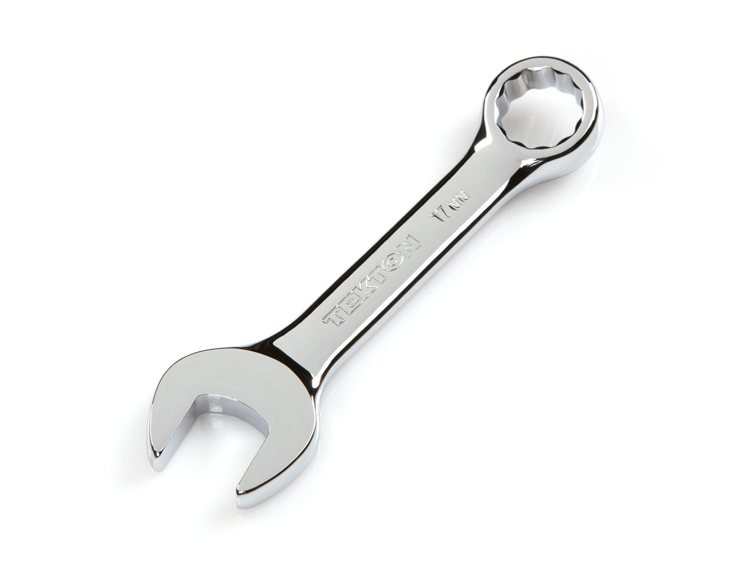 TEKTON 18073-T 17 mm Stubby Combination Wrench