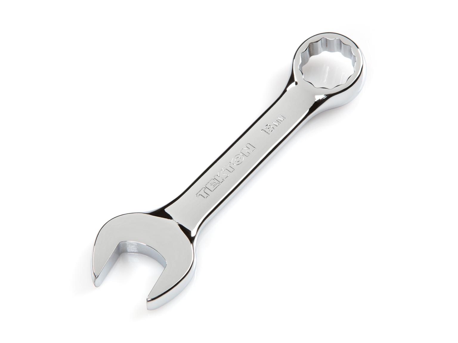 TEKTON 18074-T 18 mm Stubby Combination Wrench