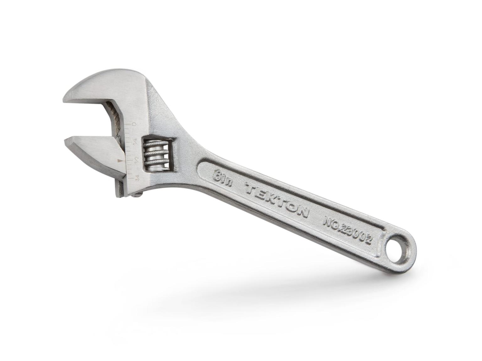 TEKTON 23002 6 Inch Adjustable Wrench