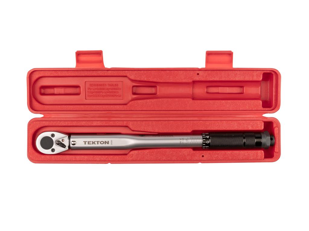 3/8 Inch Drive Micrometer Torque Wrench (10-80 ft.-lb.) | TEKTON | 24330