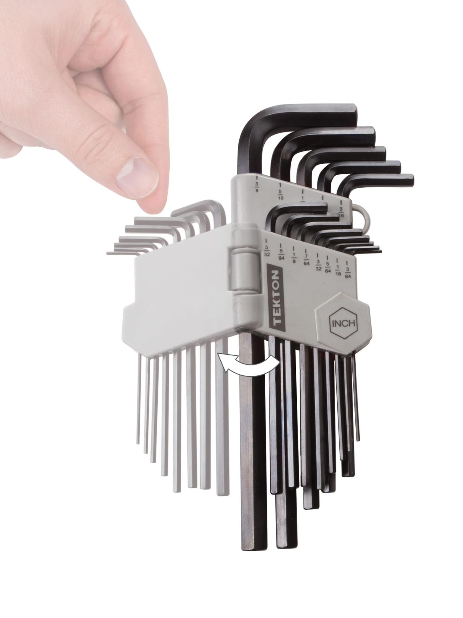 TEKTON 25232 Hex Key Wrench Set, 13-Piece (3/64-3/8 in.)