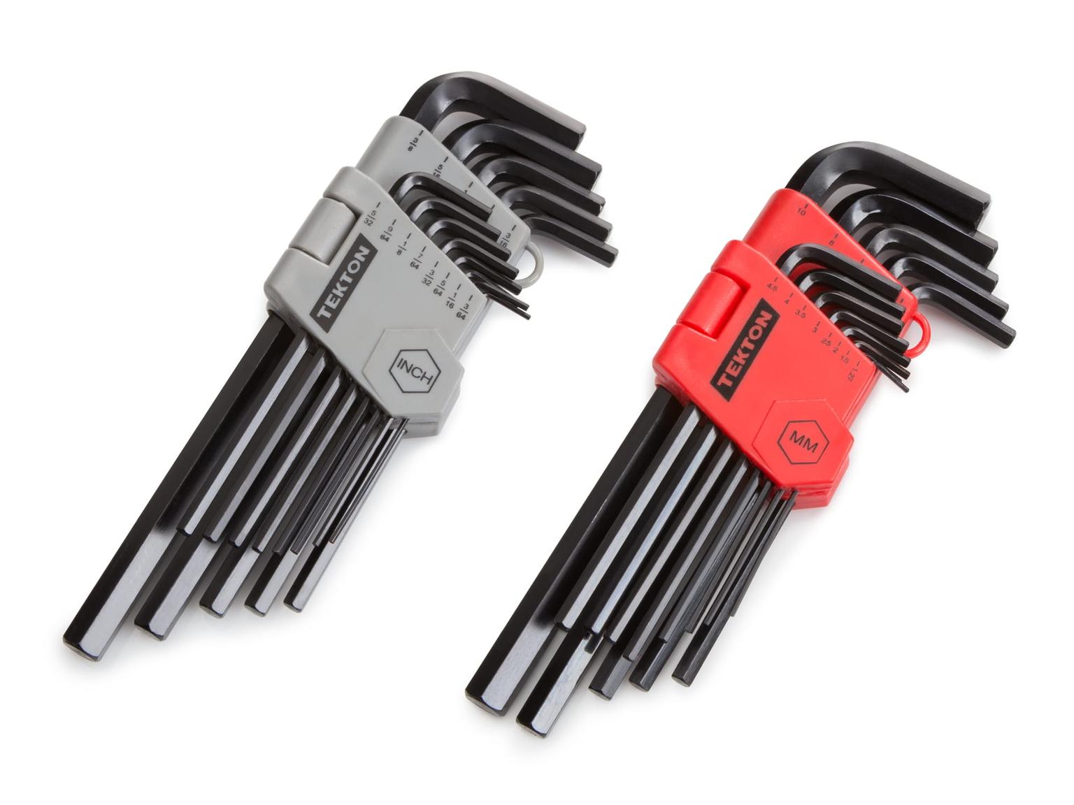 TEKTON 25252-T Hex Key Wrench Set, 26-Piece (3/64-3/8 in., 1.27-10 mm)